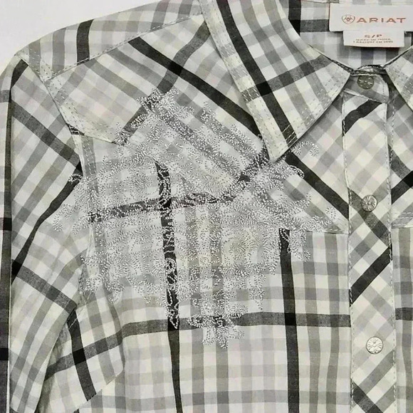 Ariat Womens Fitted Embellished Western Shirt Size S - Picture 3 of 10